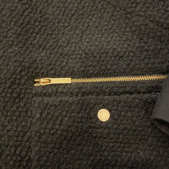 Michael Kors Wool Black Fold Boucle Jacket - Picture 2 of 6